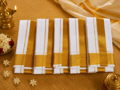 Cotton White Big Jari Border Angavasthram