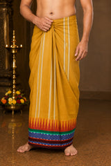 Premium Temple Border Cotton Dhoti & Angavasthram