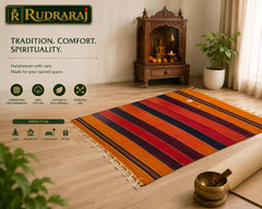 Traditional Handwoven 100% Cotton Carpet – 36 × 72 Inches