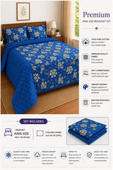Premium 100% Cotton King Size Bedsheet Set