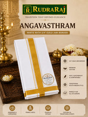 White Small Jari Angvashtram
