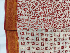 Kalamkari Chennuri Silk Nizam Border Sarees