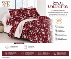 Royal Collections Premium 100% Cotton King Size Bedsheet Set