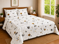 Premium 100% Cotton King Size Bedsheet Set