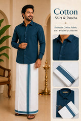 Premium Cotton Shirt & Pancha Set