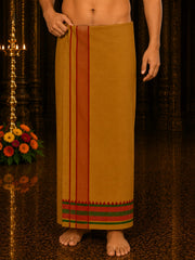Traditional Cotton Dhoti & Angavasthram Set