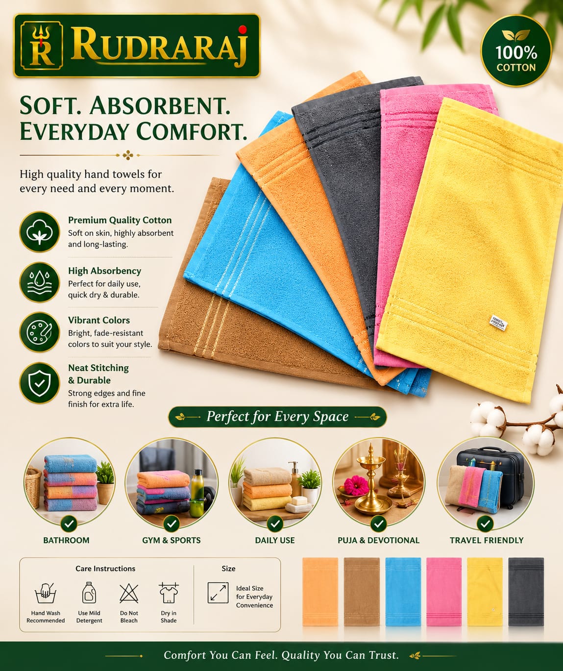 Premium Cotton Napkins – Pack of 12