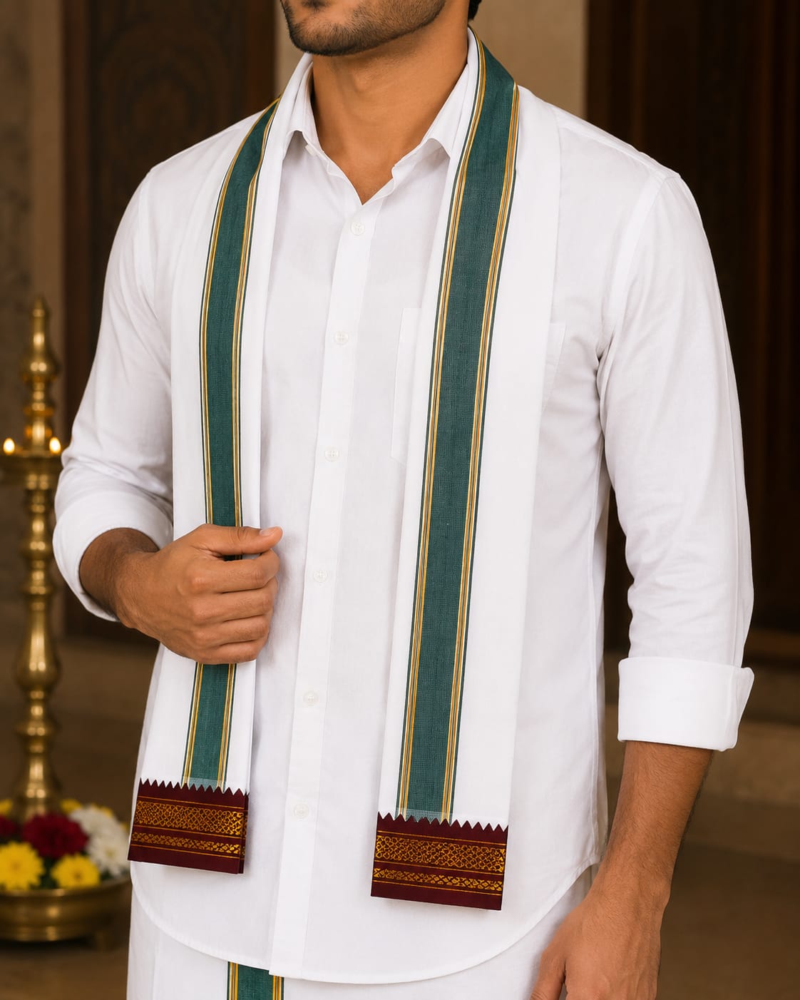 Mayilkhan Border Cotton Angavasthram