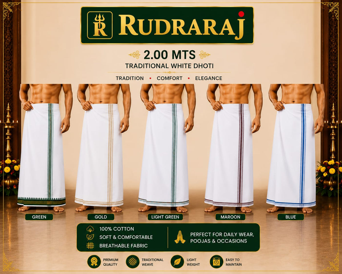 Plain Border Cotton Pancha