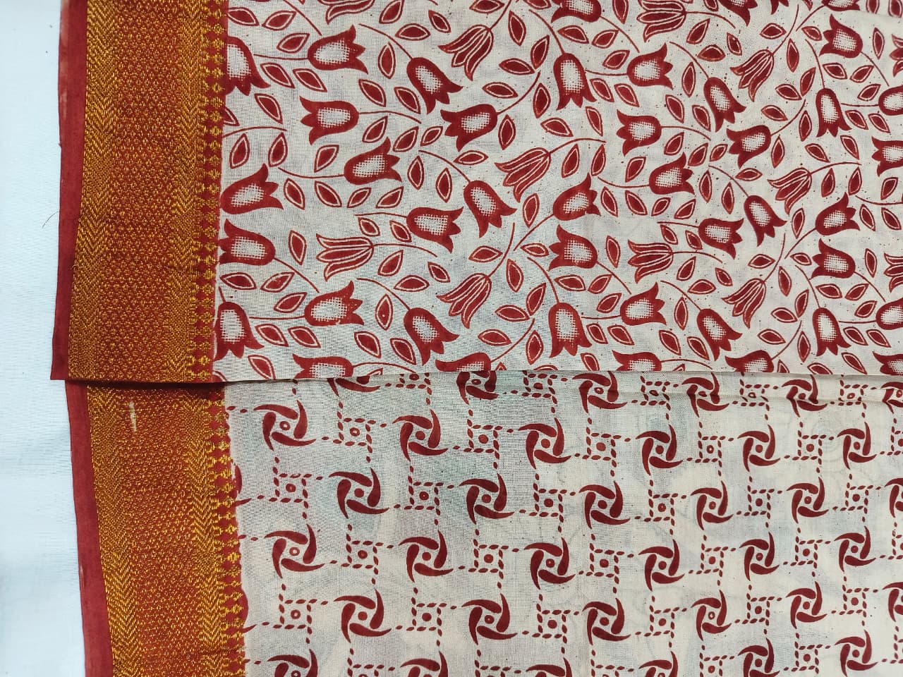 Kalamkari Chennuri Silk Nizam Border Sarees