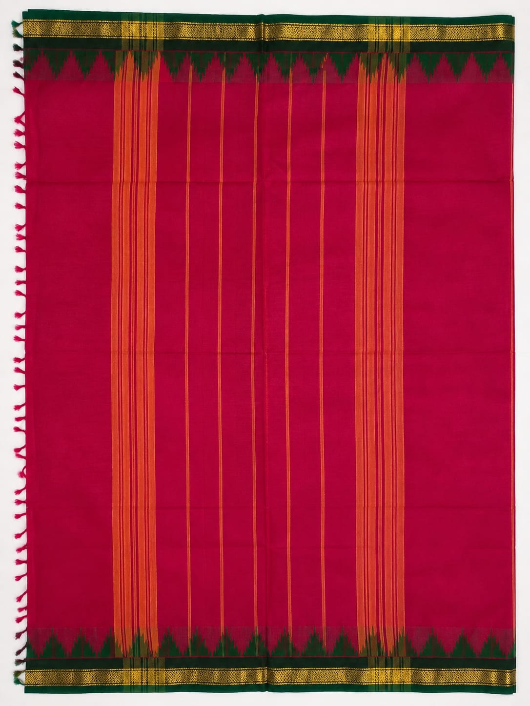Mangalagiri Pure Cotton Saree with Rich Jari Border