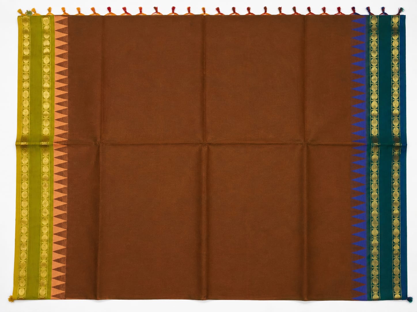 Mangalagiri Pure Cotton Saree with Rich Jari Border