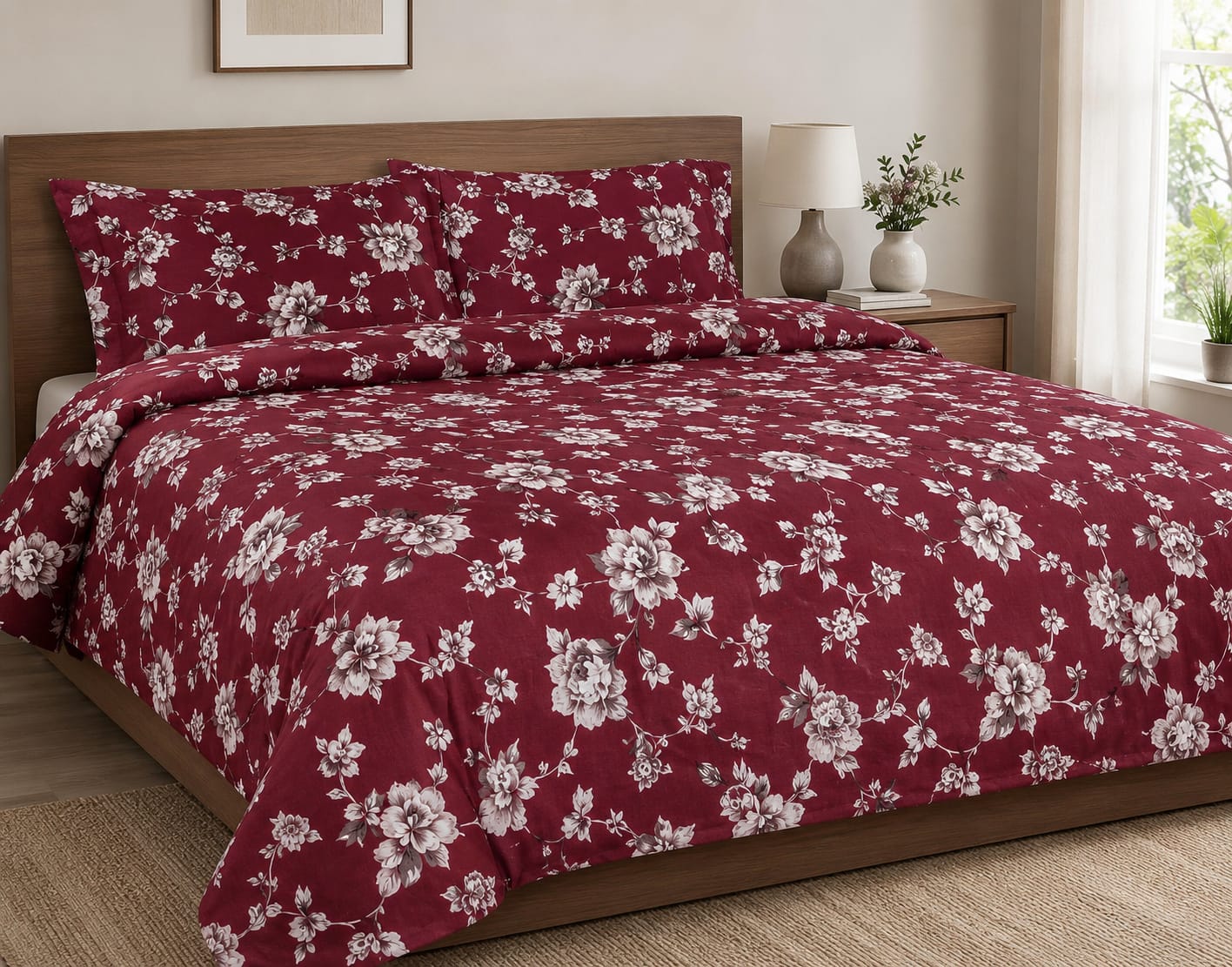 Royal Collections Premium 100% Cotton King Size Bedsheet Set