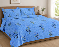 Royal Collections Premium 100% Cotton King Size Bedsheet Set
