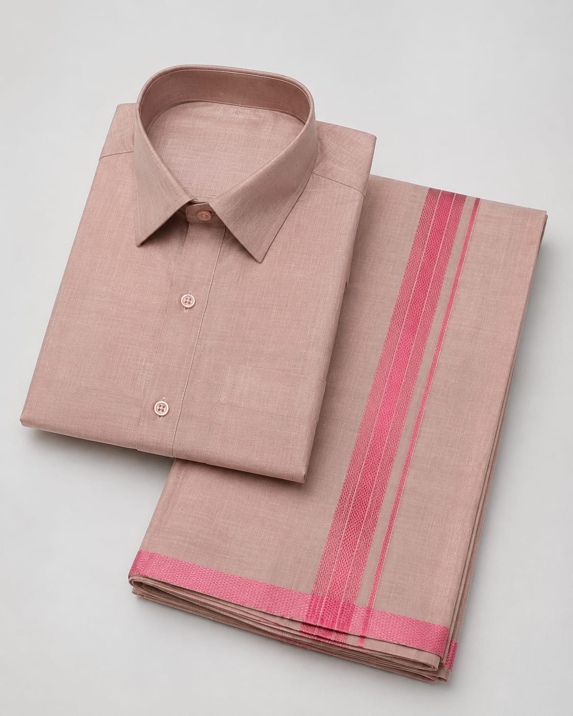 Premium Tissue Shirt & Pancha Set